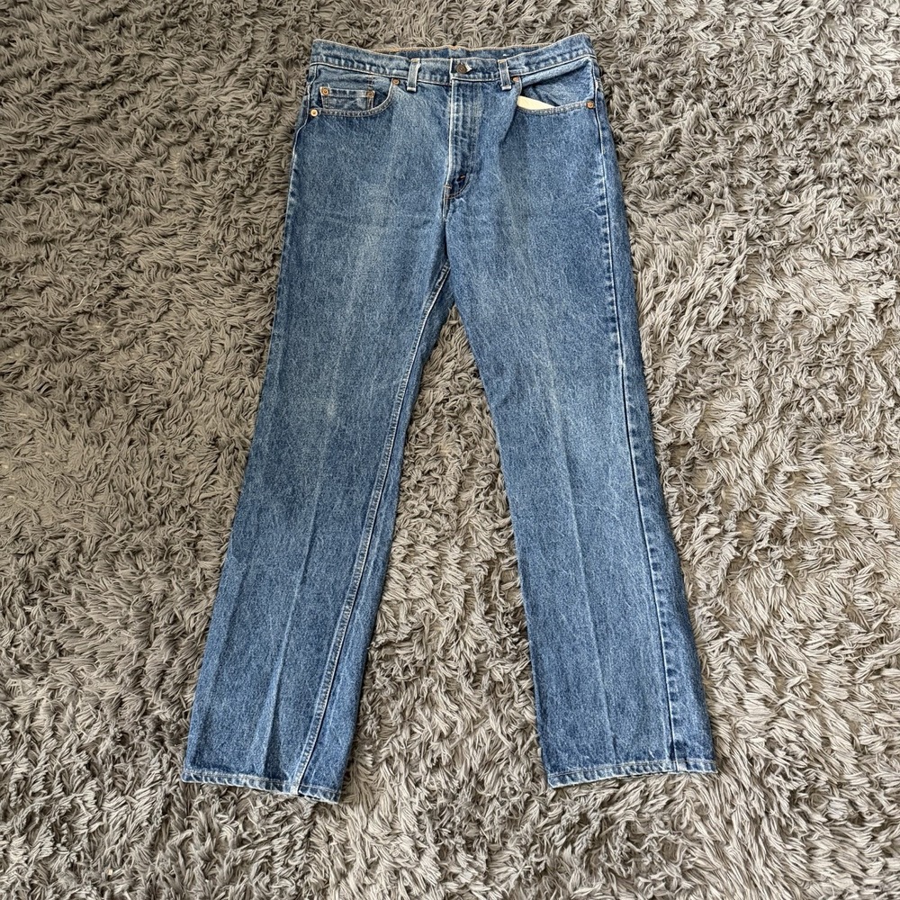 Vintage 1980s Levi 517 Bootcut Flare Jeans Size 34x30 Made In USA Hot Wash Tag